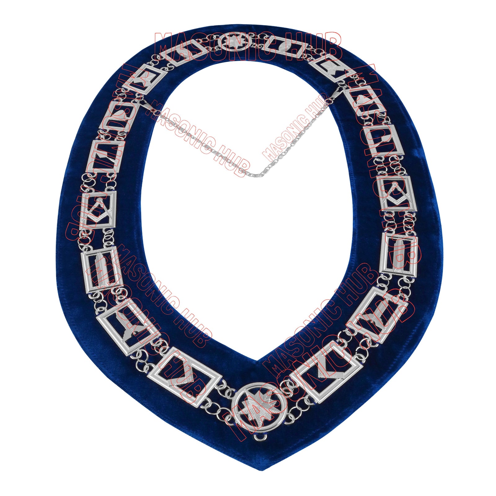 Masonic Blue Lodge Officer Aprons Set of 12 - Gloves , Chain Collars - Jewels