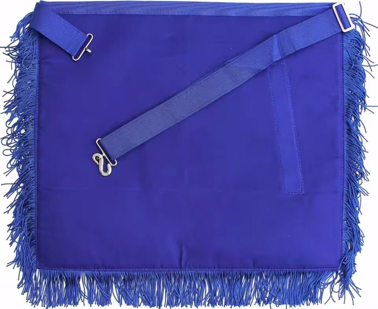 Handcrafted 100% Lambskin Masonic Master Mason Blue Lodge Apron with Blue Fringe