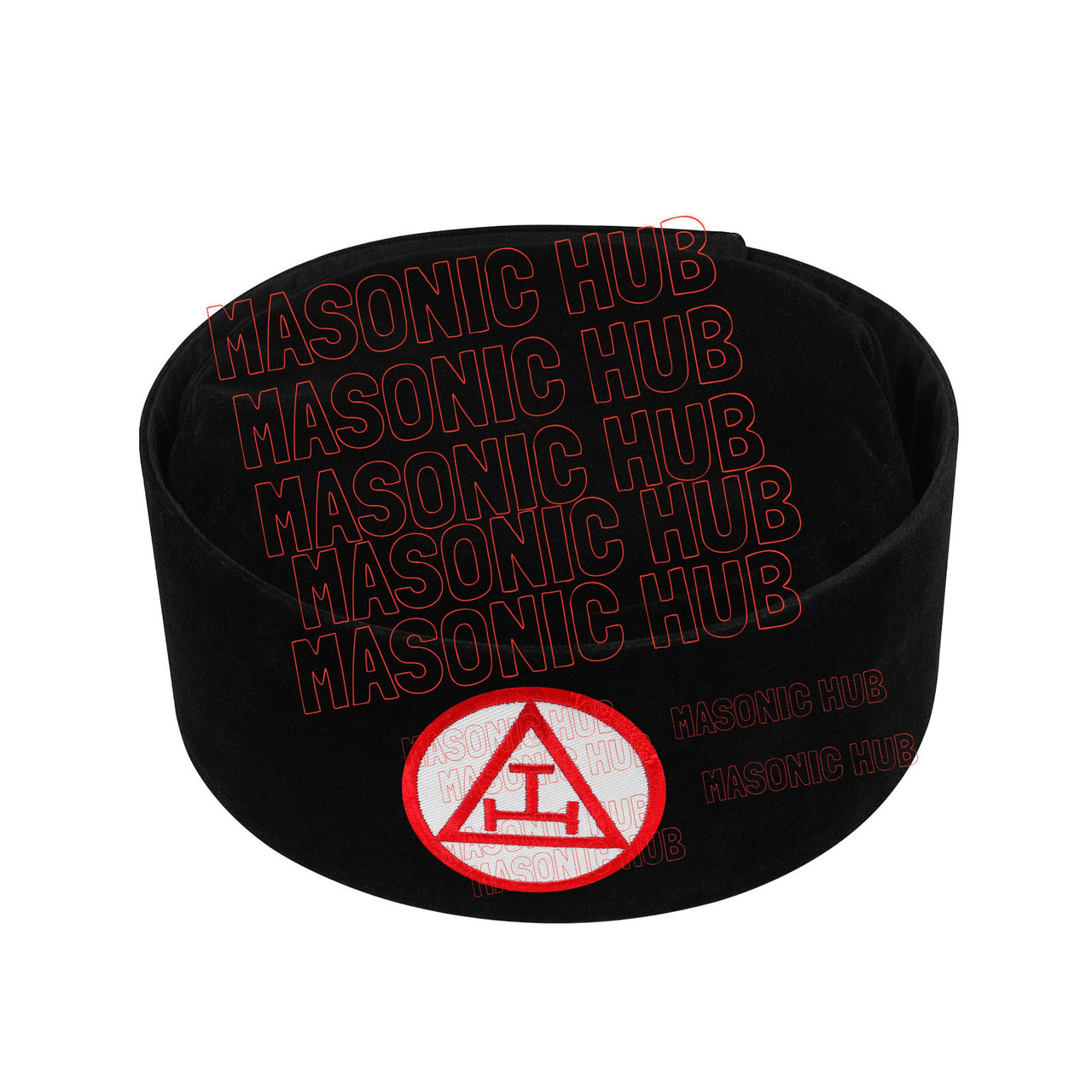 Handmade Velvet Crown Royal Arch Master Crown Masonic Regalia Hat –Black Velvet