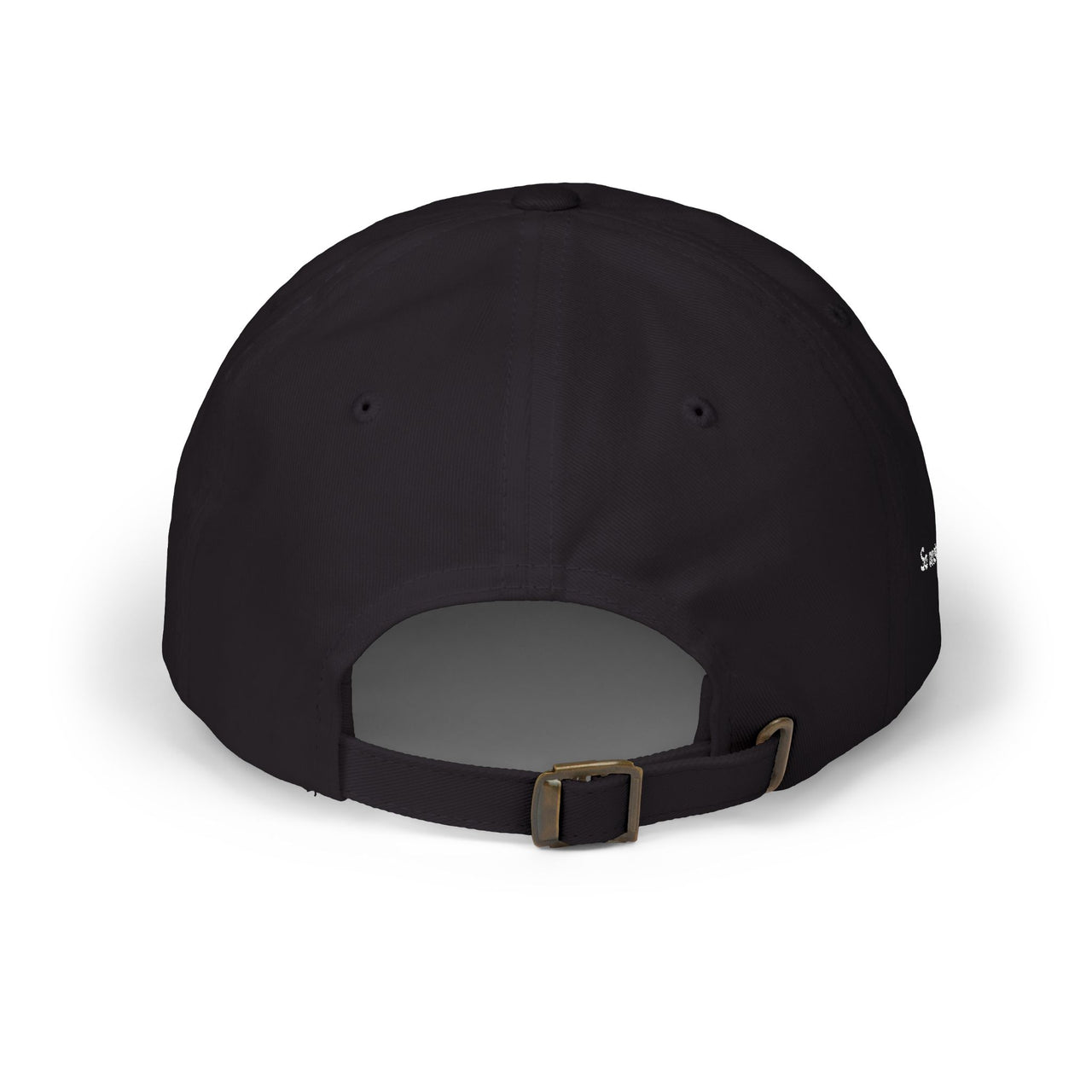 White Classic Dad Cap – Minimal Embroidered Logo Baseball Hat