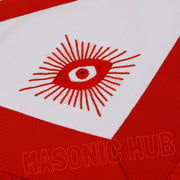MASONIC AASR SCOTTISH RITE MASTER MASON APRON 100% LAMBSKIN HAND EMBROIDERED
