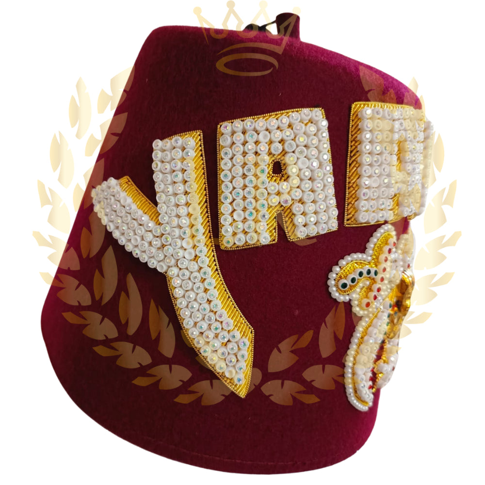 Masonic Regalia Shriner Fez Hat, Custom Made Premium Quality Fez Hat