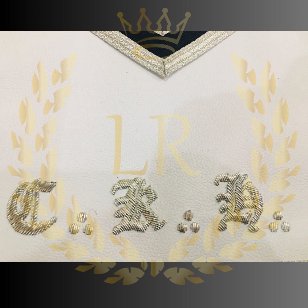 Masonic Regalia Scottish Rite 30Th Degree Genuine Leather Embroidered Apron