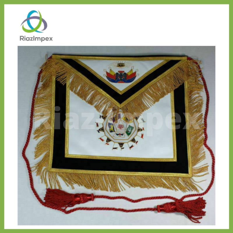 NEW MASONIC REGALIA SCOTTISH RITE 32 DEGREE APRON HAND MADE BEST QUALITY