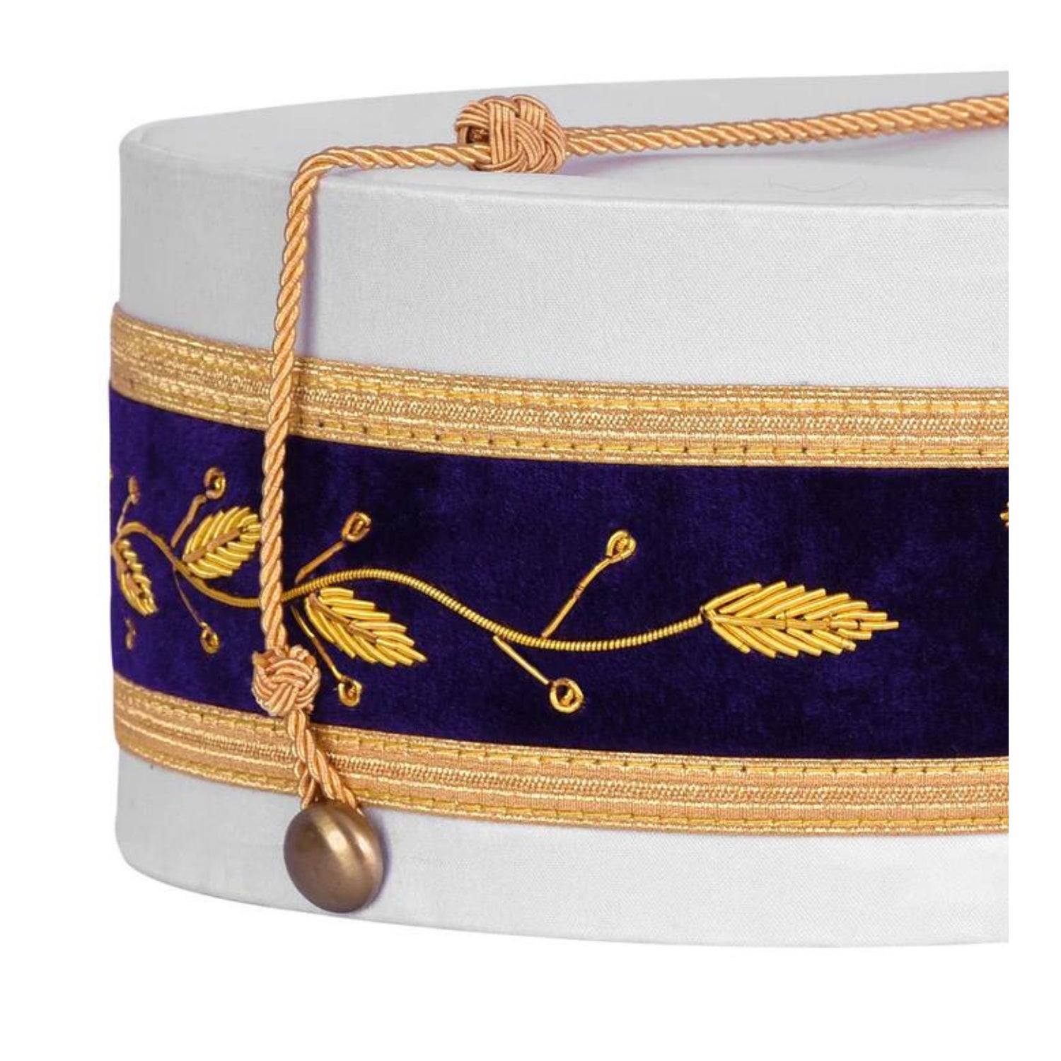 33Rd Degree Scottish Rite Crown Cap-Wings down Hand Embroidery with Gold Bullion