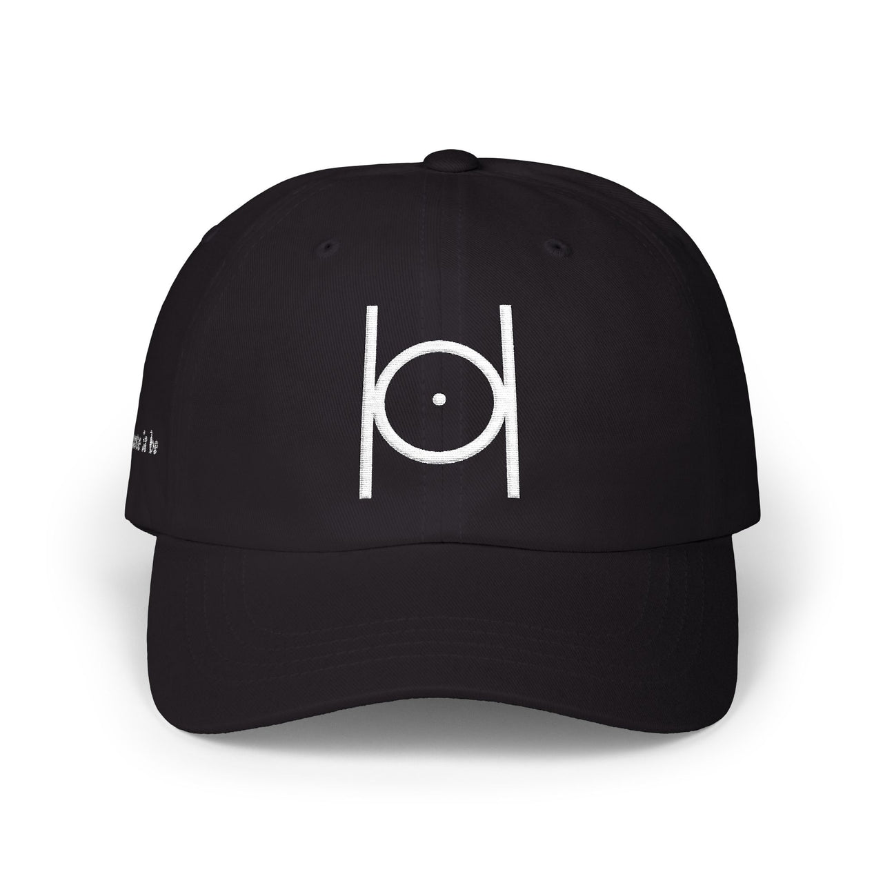 White Classic Dad Cap – Minimal Embroidered Logo Baseball Hat