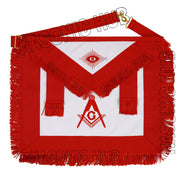 MASONIC AASR SCOTTISH RITE MASTER MASON APRON 100% LAMBSKIN HAND EMBROIDERED