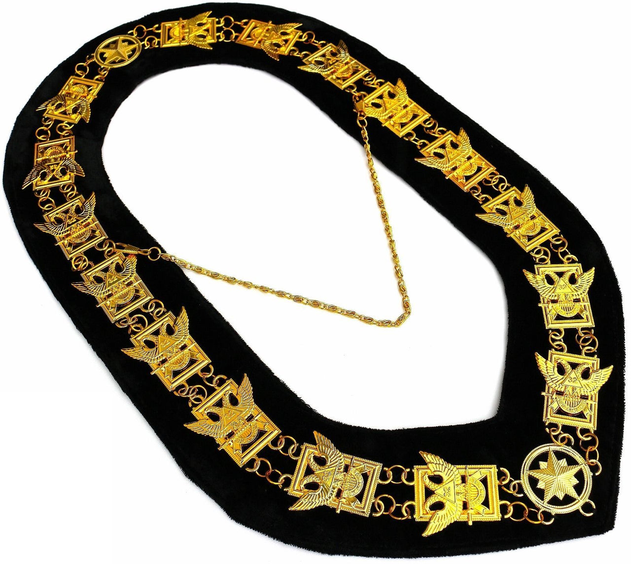 32Nd Degree Wings up Masonic Chain Collar Scottish Rite Consistory Jewel Regalia