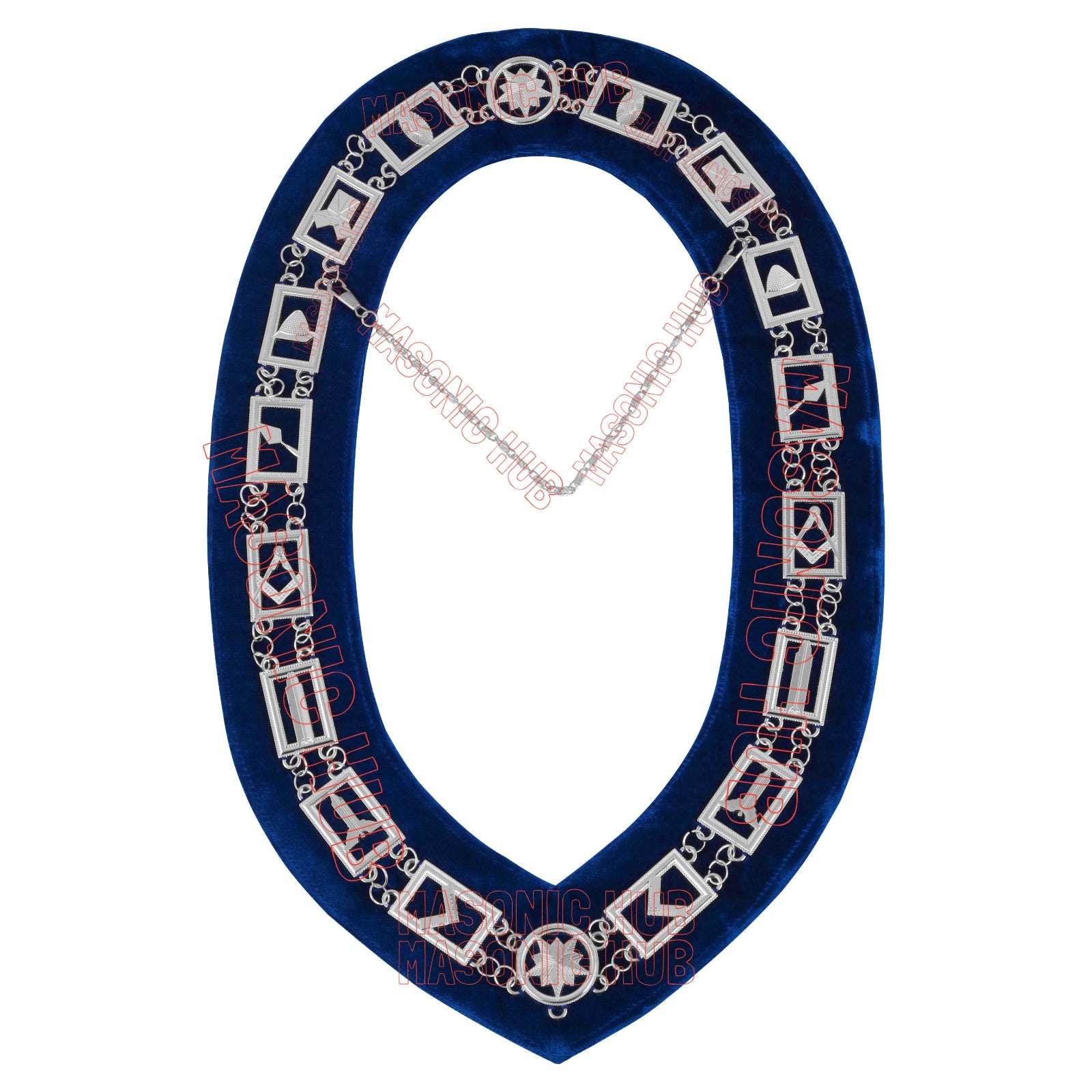 Masonic Blue Lodge Officer Aprons Set of 12 - Gloves , Chain Collars - Jewels
