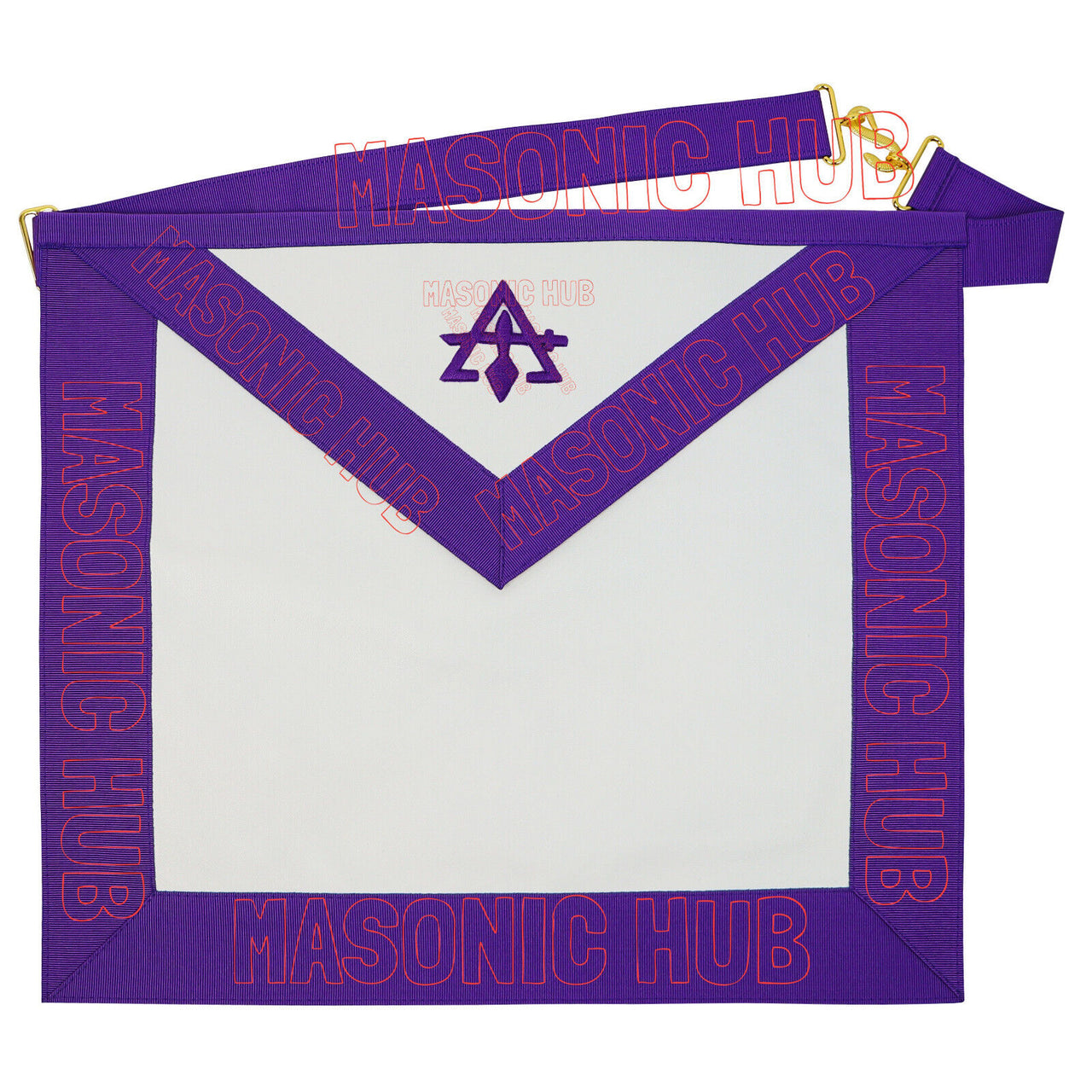 York Rite Council Member Lambskin Apron - Royal & Select Master RSM Emblem