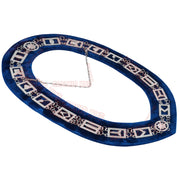 Blue Lodge Masonic Working Tools + Chain Collars with Blue Velvet Backing
