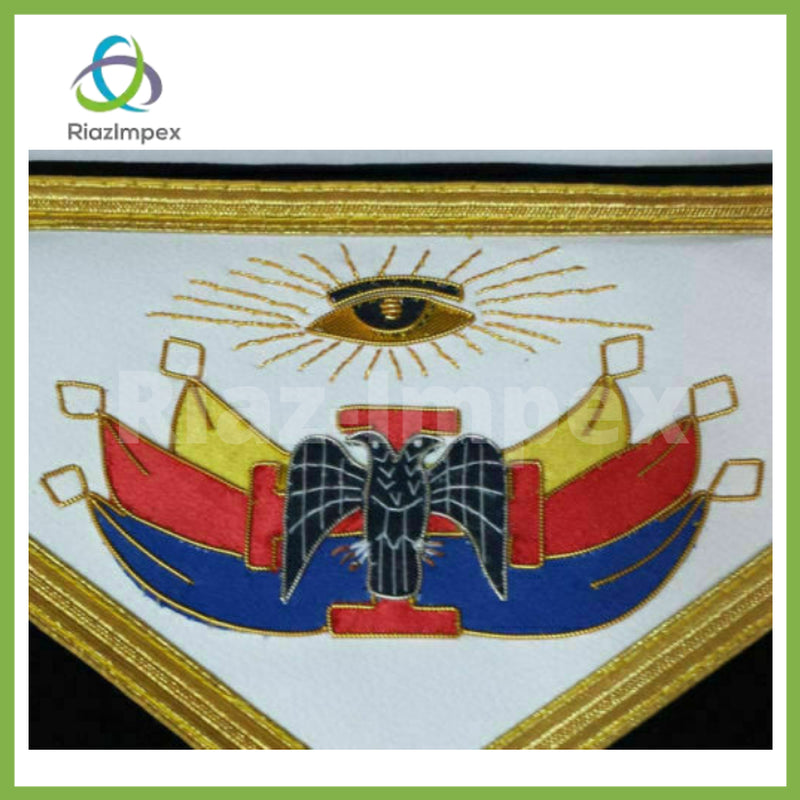 NEW MASONIC REGALIA SCOTTISH RITE 32 DEGREE APRON HAND MADE BEST QUALITY