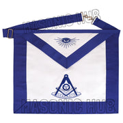 Handcrafted 100% Lambskin Masonic Blue past Master Apron for Freemasonry