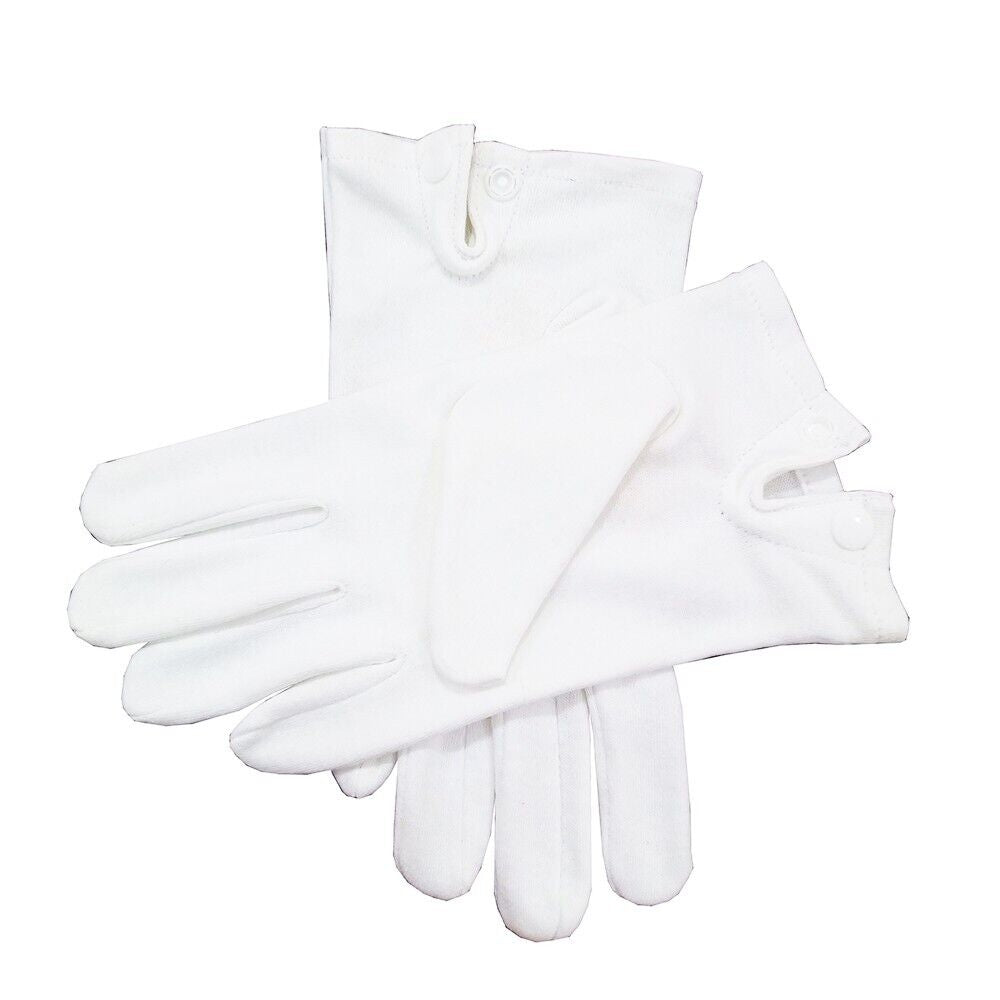 Masonic Regalia 33 Degree Finest Quality Embroidered Cotton Gloves Pairs