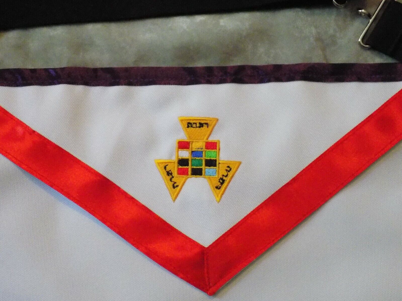 Dual Cloth Apron Chapter Council York Rites past High Priest Masonic NEW!