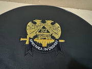Masonic Scottish Rite 32 Degree Double Eagles Crown Cap Case Freemason Hat Carry