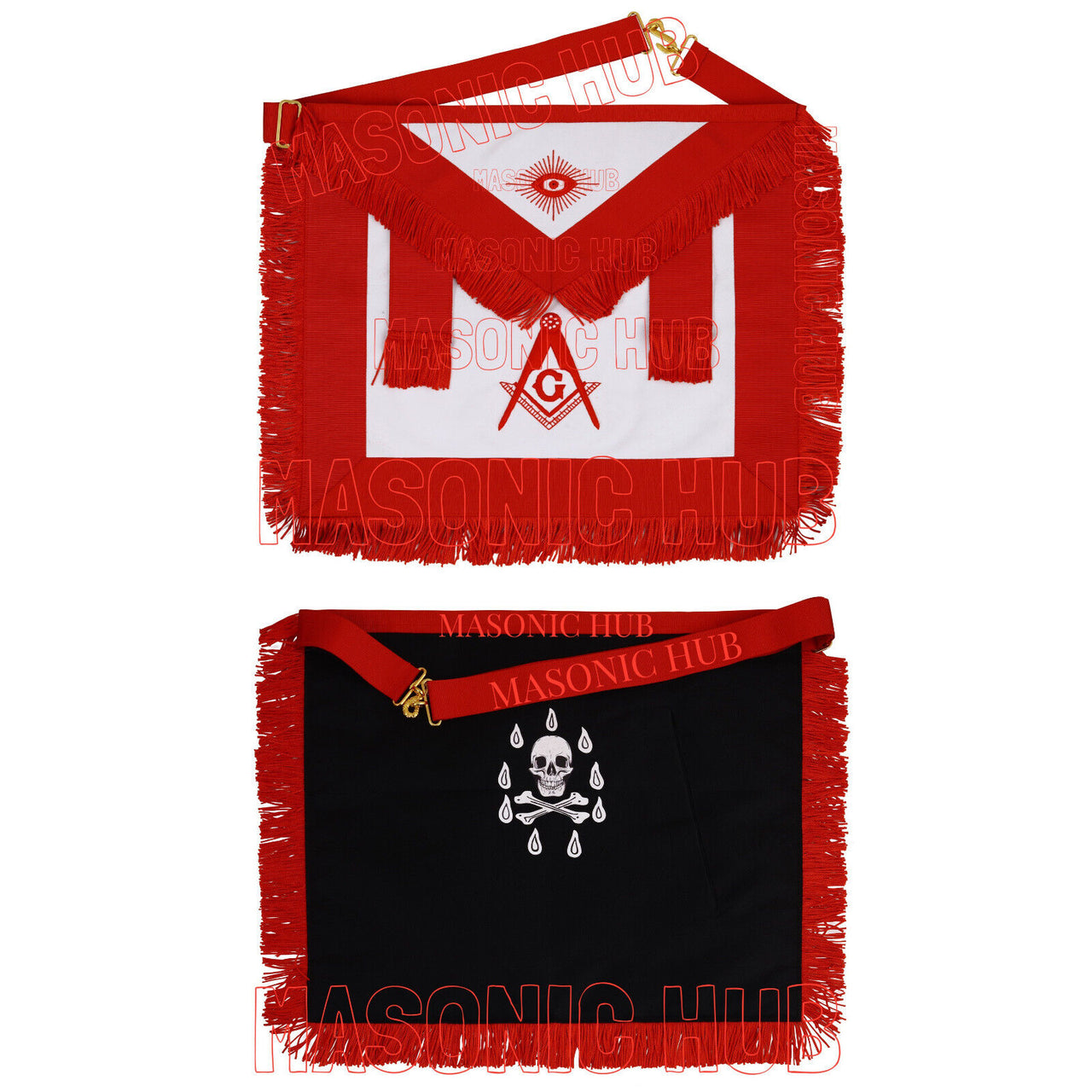 MASONIC AASR SCOTTISH RITE MASTER MASON APRON 100% LAMBSKIN HAND EMBROIDERED