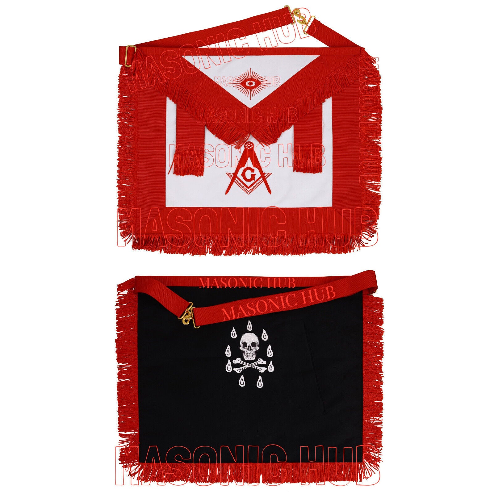 MASONIC AASR SCOTTISH RITE MASTER MASON APRON 100% LAMBSKIN HAND EMBROIDERED