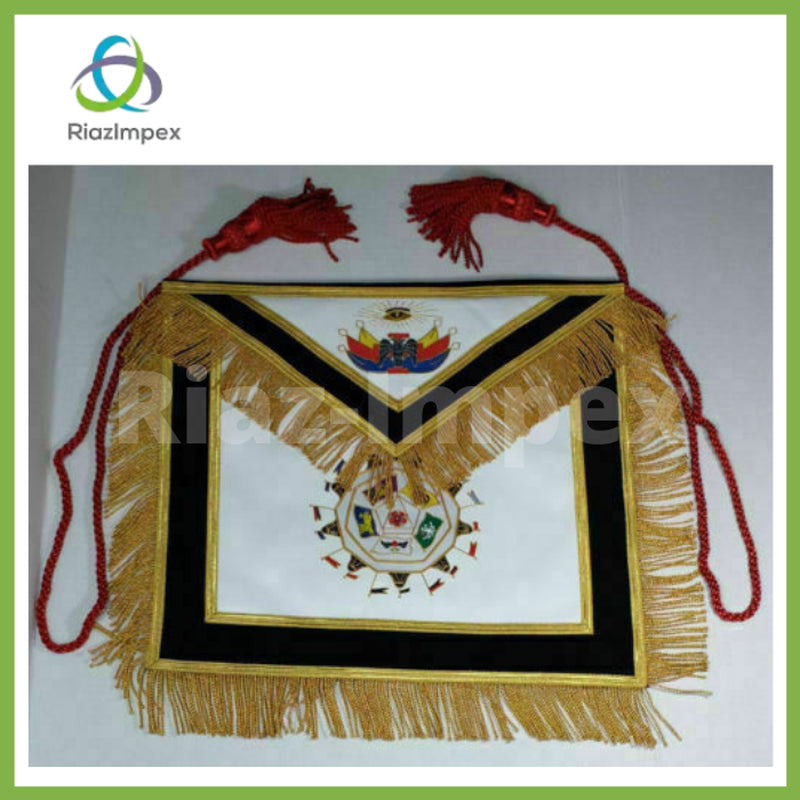 NEW MASONIC REGALIA SCOTTISH RITE 32 DEGREE APRON HAND MADE BEST QUALITY