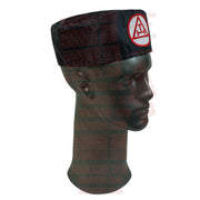 Royal Arch Masons Black Soft Cap with Royal Arch Emblem - Freemason Regalia Hat